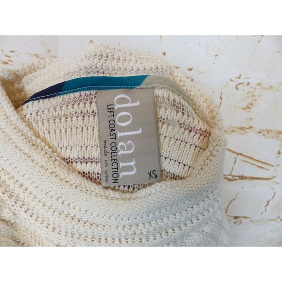 Dolan Anthropologie Piedra Cream Knit Tunic Sleeveless Sweater Tank Linen Sz XS - Picture 10 of 12